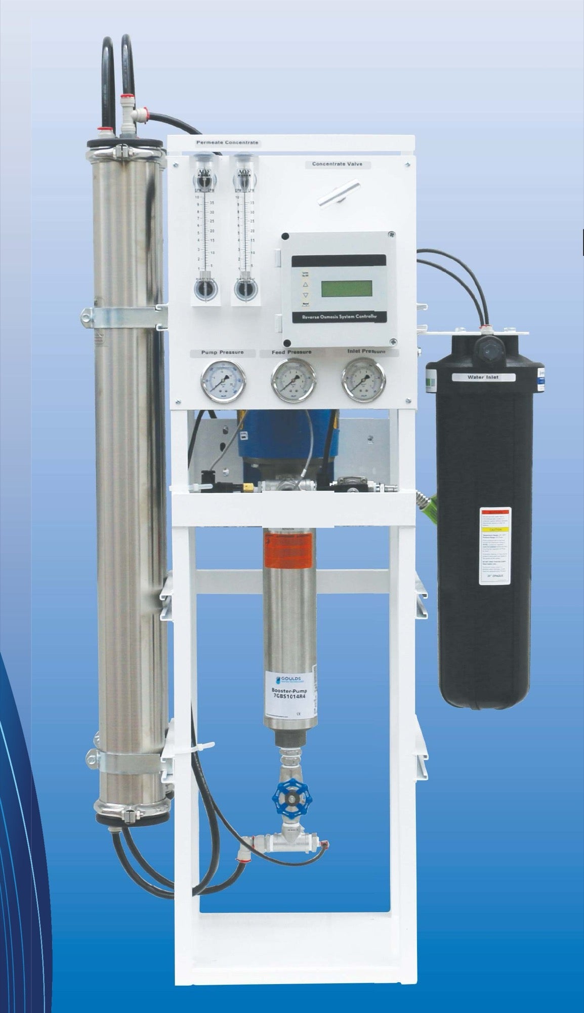 Commercial reverse osmosis system