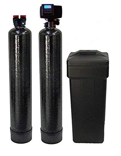 Fleck 5600SXT water softener with carbon tank and brine tank